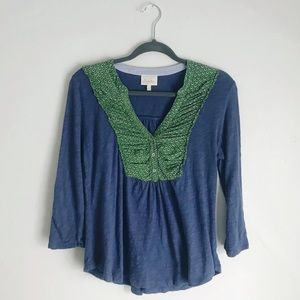 Deletta Ruffle Floral Top